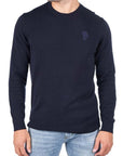 KARL LAGERFELD KNIT CREWNECK MIDNIGHT BLUE