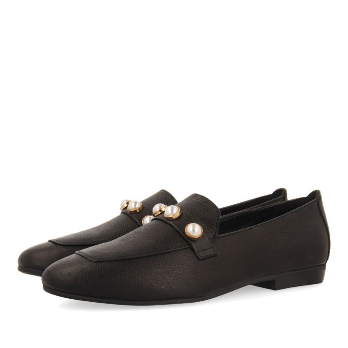 GIOSEPPO MOCASINES NEGRO PERLAS