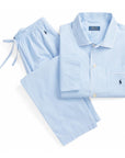 POLO RALPH LAUREN PJ SET SLEEP LIGHT BLUE