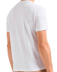 EMPORIO ARMANI EA7 GOLD  LOGO T-SHIRT BLANCO