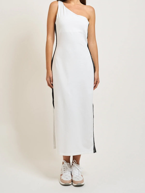 EMPORIO ARMANI LOGO SERIES TAPE DRESS