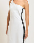 EMPORIO ARMANI LOGO SERIES TAPE DRESS