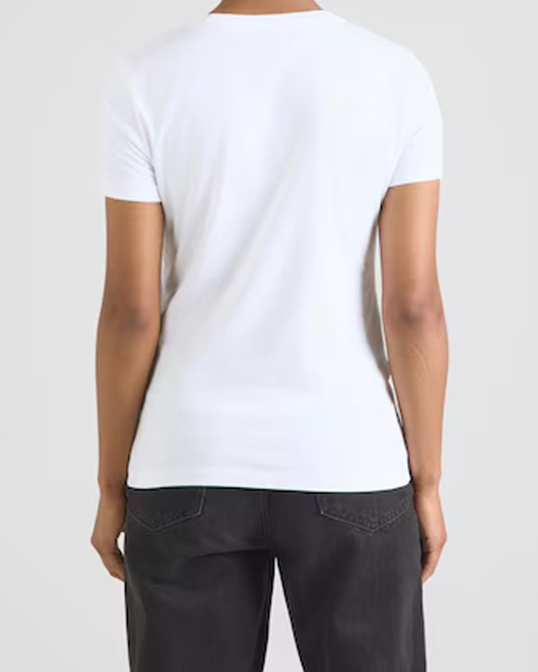 EMPORIO ARMANI WOMAN JERSEY T-SHIRT WHITE