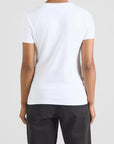 EMPORIO ARMANI WOMAN JERSEY T-SHIRT WHITE