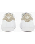 EMPORIO ARMANI SNEAKER CLASSIC CC MFA WHITE ROASTE - CALZADO