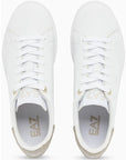 EMPORIO ARMANI SNEAKER CLASSIC CC MFA WHITE ROASTE - CALZADO