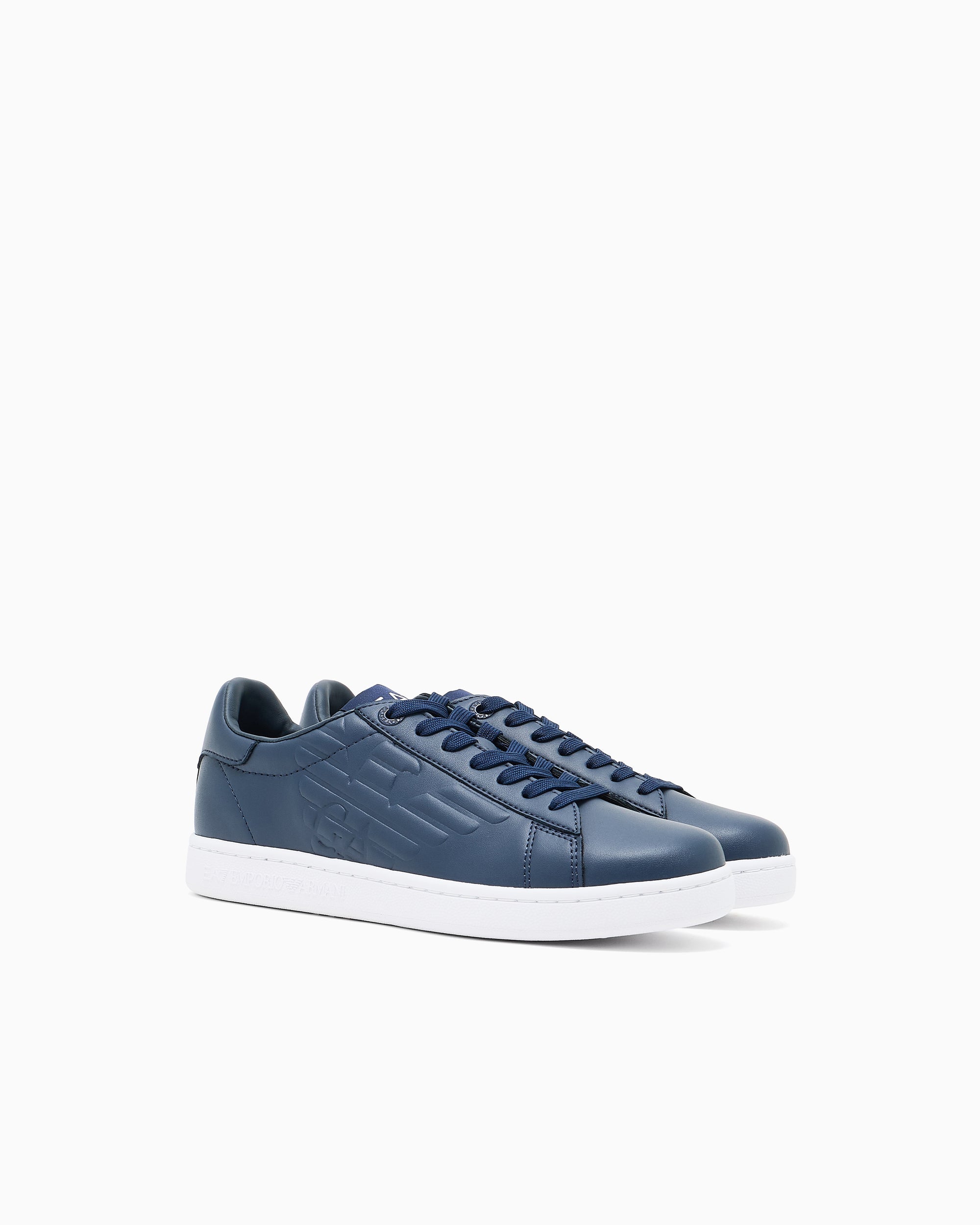 EMPORIO ARMANI UNISEX LEATHER SNEAKERS