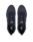 EMPORIO ARMANI SNEAKER BLACK AND WHITE CARBON SKY
