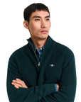 GANT CASUAL COTTON C-NECK TARTAR GREEN