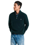 GANT CASUAL COTTON C-NECK TARTAR GREEN