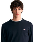 GANT CLASSIC COTTON C-NECK AZUL MARINO