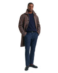 GANT LAMBSWOOL CABLE C-NECK NAVY