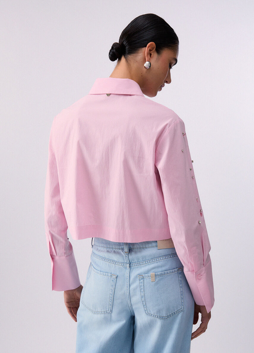 LIUJO CAMICIA TS M/L PINK POWDER