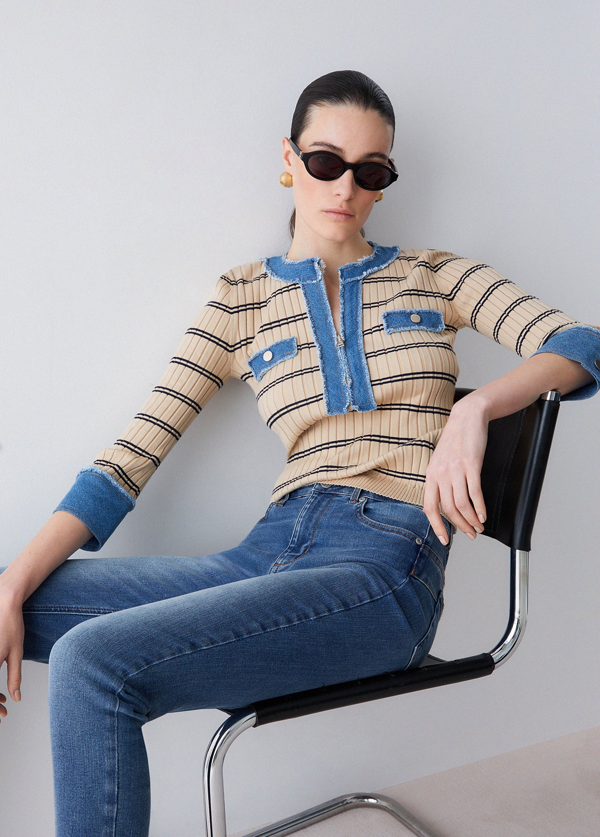 LIUJO ECS MAGLIA CHIUSA M/L BLUE