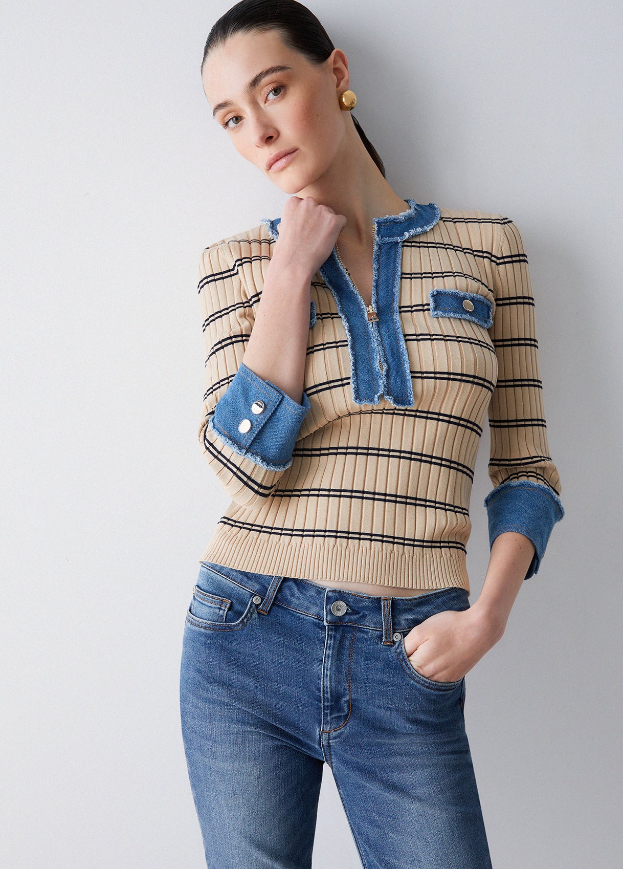 LIUJO ECS MAGLIA CHIUSA M/L BLUE