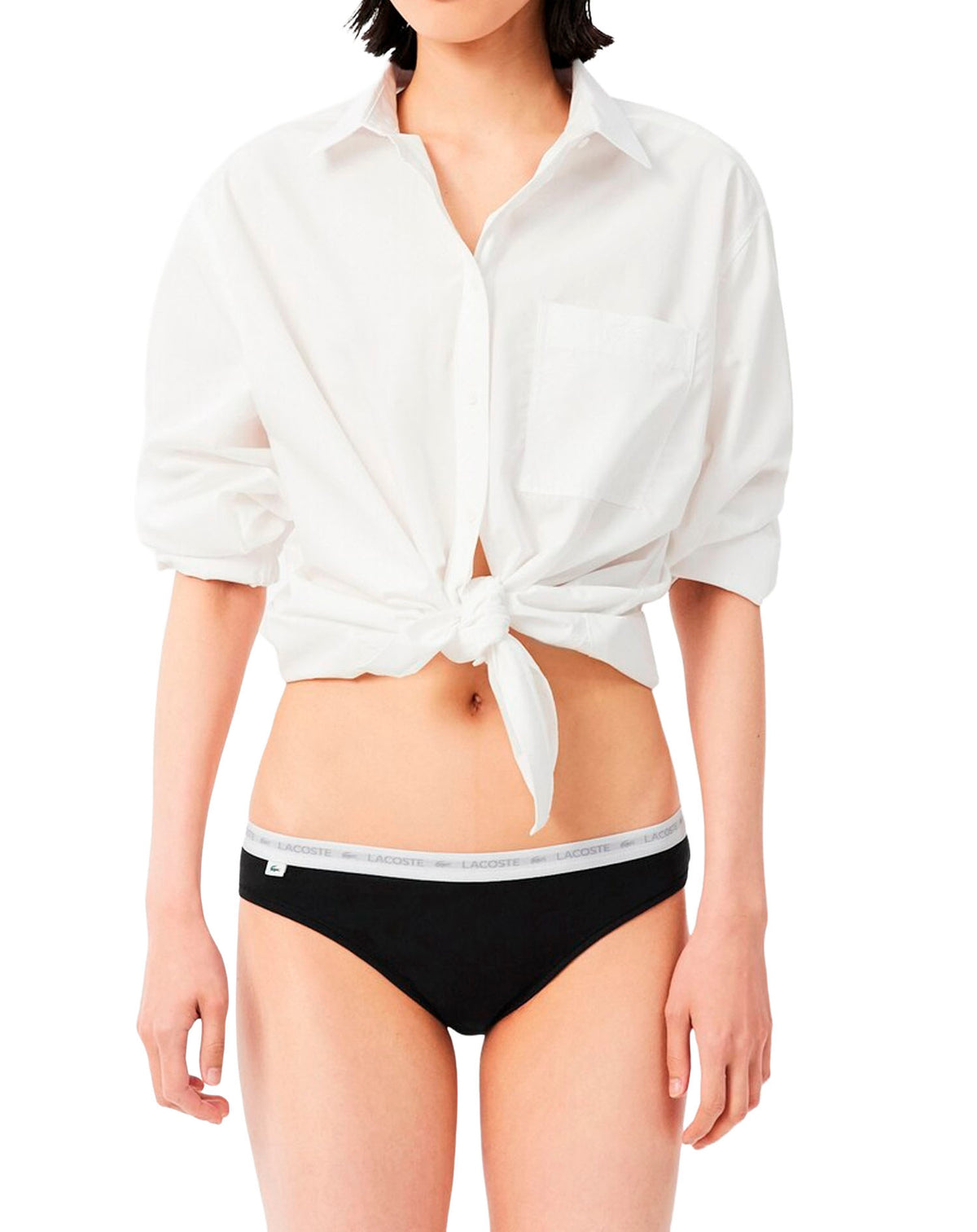 LACOSTE AA941 UNDERWEAR BRIEFS FEMALE NOIR