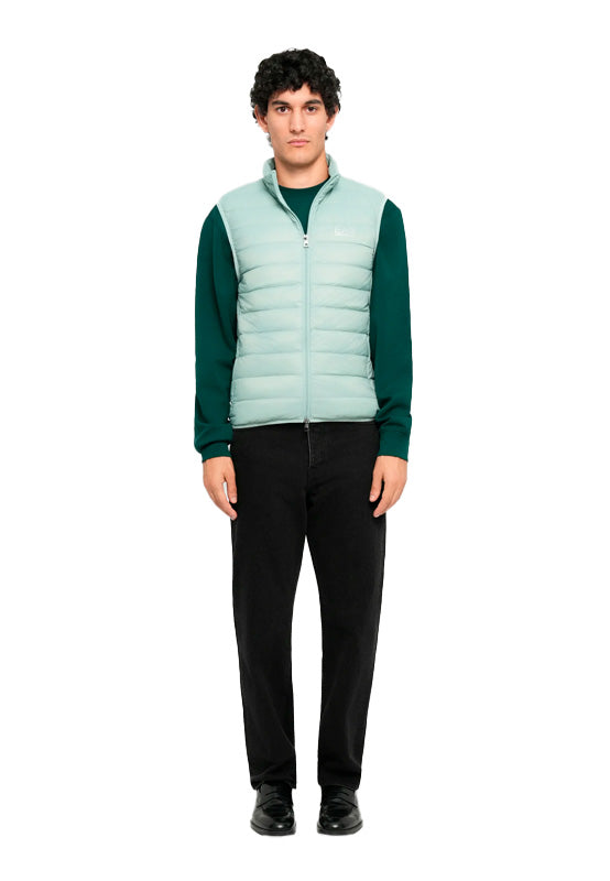 EMPORIO ARMANI DOWN WAISTCOAT BLUE SURF