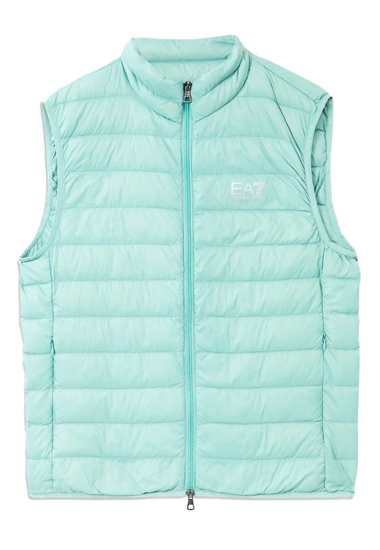 EMPORIO ARMANI DOWN WAISTCOAT BLUE SURF
