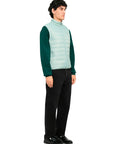 EMPORIO ARMANI DOWN WAISTCOAT BLUE SURF