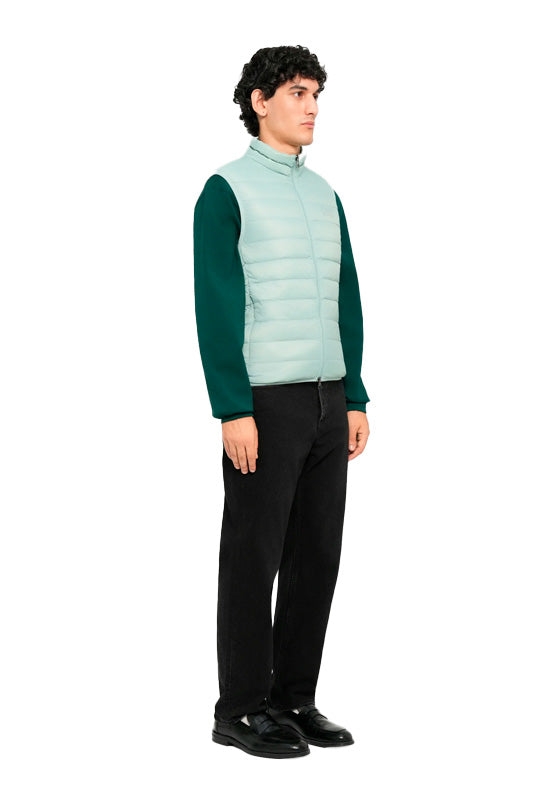 EMPORIO ARMANI DOWN WAISTCOAT BLUE SURF