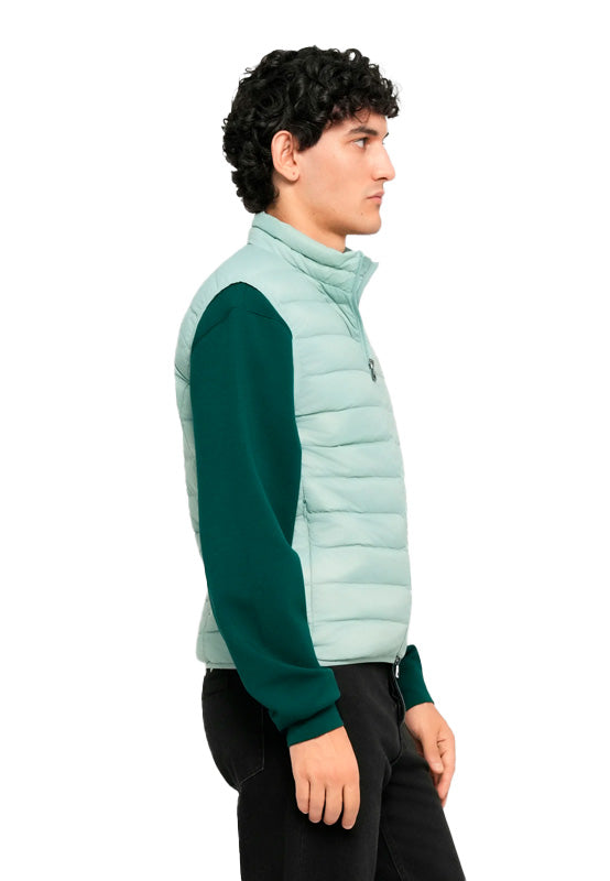 EMPORIO ARMANI DOWN WAISTCOAT BLUE SURF