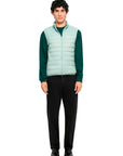 EMPORIO ARMANI DOWN WAISTCOAT BLUE SURF
