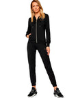 EMPORIO ARMANI EA7 LADIES TRACKSUIT CON LOGO NEGRO