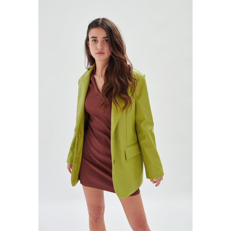 24 COLOURS CHAQUETA POLIPIEL VERDE