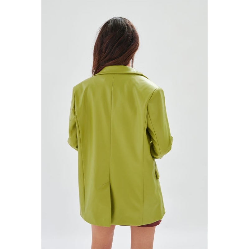 24 COLOURS CHAQUETA POLIPIEL VERDE