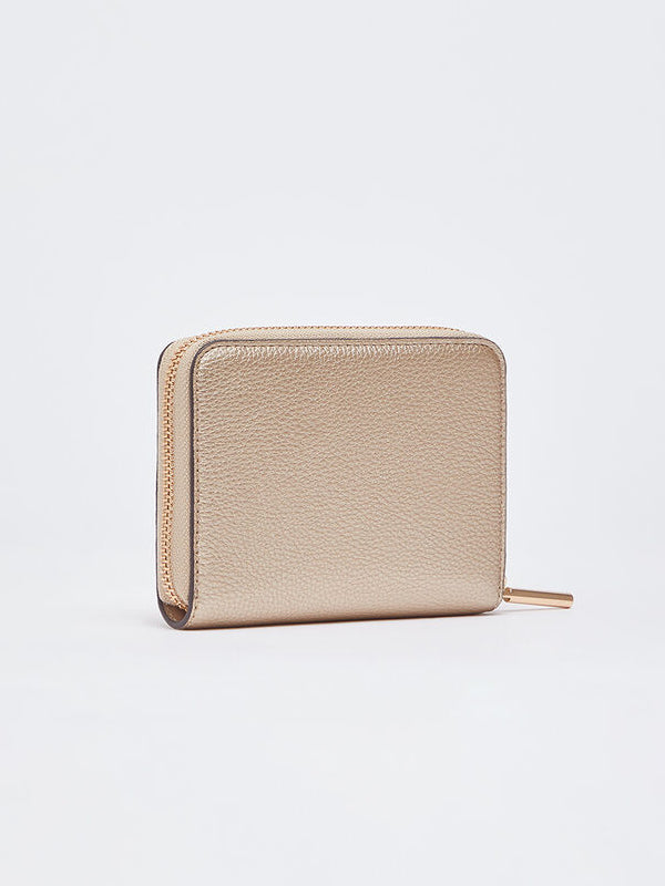 LIU JO ECS M ZIP AROUND LIGHT GOLD