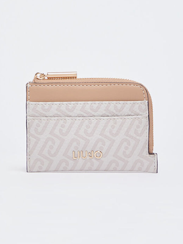 LIU JO S CREDIT CARD CASE NATURALE DK CIPRIA