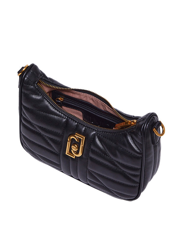 LIU JO BANDOLERA HOBO ACOLCHADA NEGRA