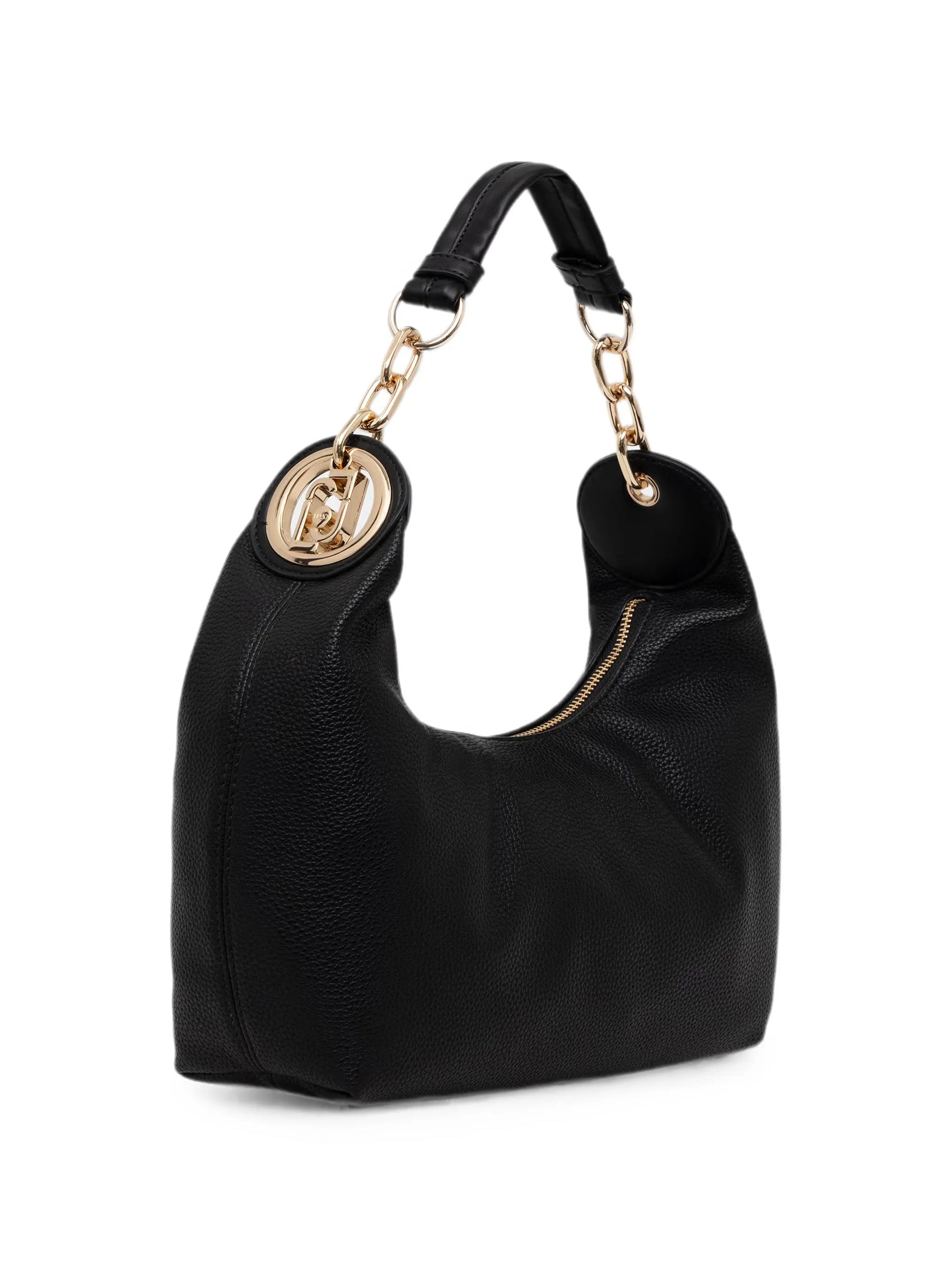 LIUJO ECS S HOBO FIAZA NERO/BRASS