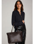 LIU JO SHOPPING BAG DEEP BROWN