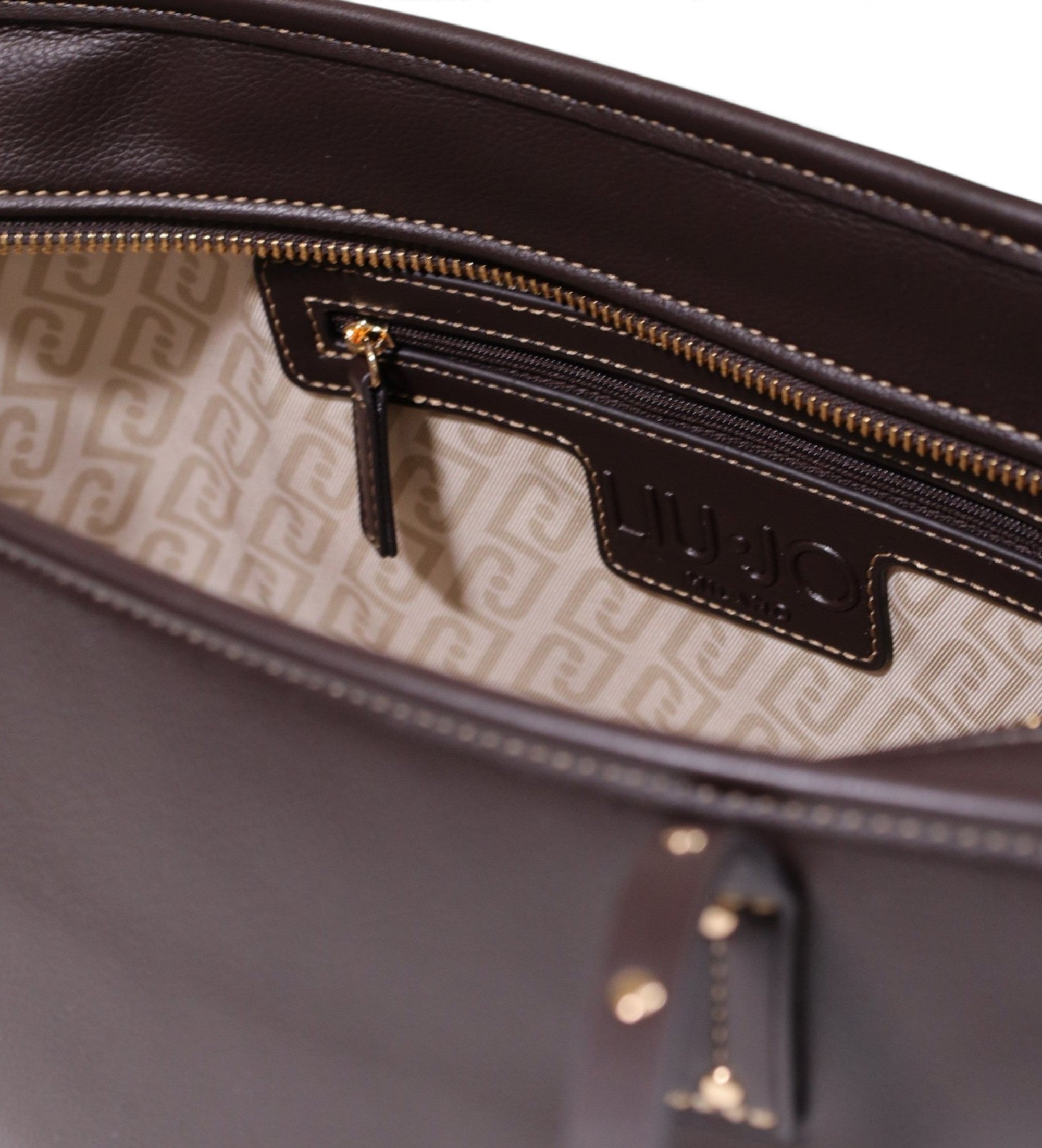 LIU JO SHOPPING BAG DEEP BROWN