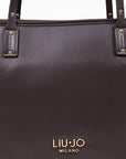 LIU JO SHOPPING BAG DEEP BROWN
