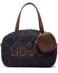 LIU JO BOSTON BAG BLU DENIM