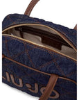 LIU JO BOSTON BAG BLU DENIM