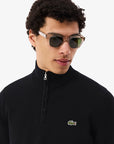 LACOSTE AB153 HALF-ZIP SWEATERS MALE AD NOIR