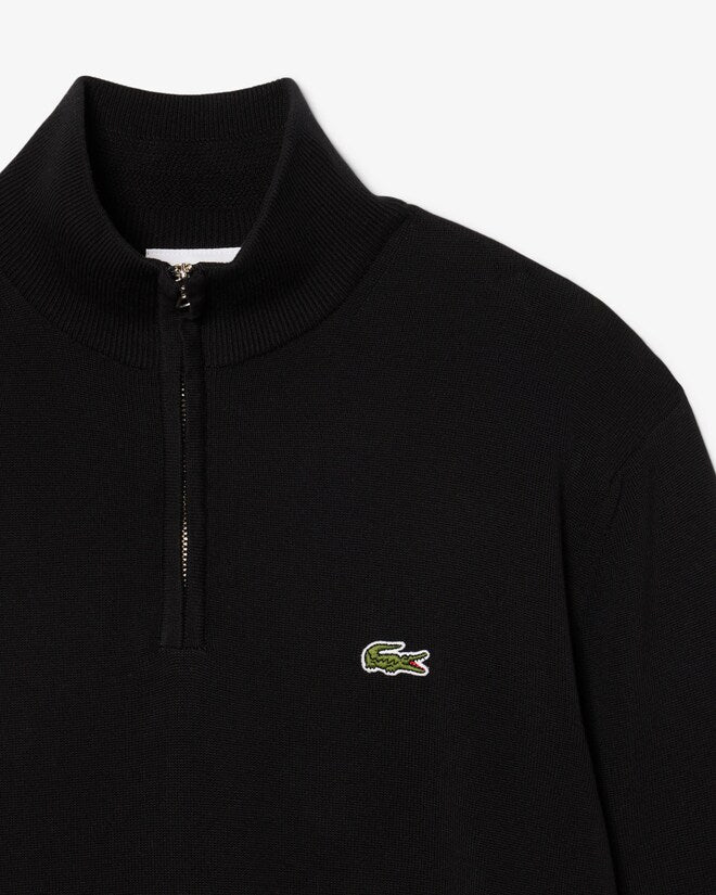 LACOSTE AB153 HALF-ZIP SWEATERS MALE AD NOIR