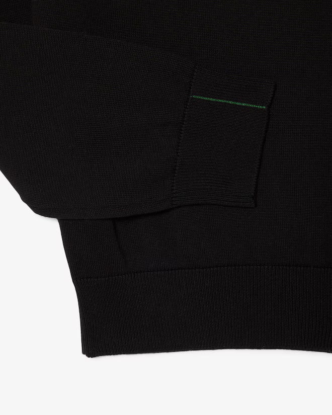 LACOSTE AB153 HALF-ZIP SWEATERS MALE AD NOIR