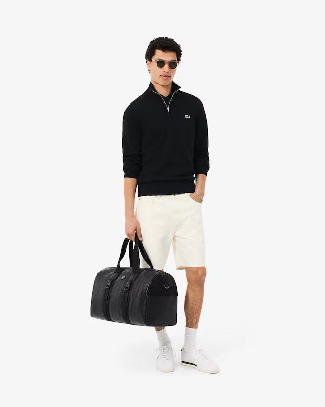 LACOSTE AB153 HALF-ZIP SWEATERS MALE AD NOIR