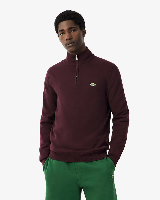 LACOSTE AB153 HALF-ZIP SWEATERS MALE AD OXALIS