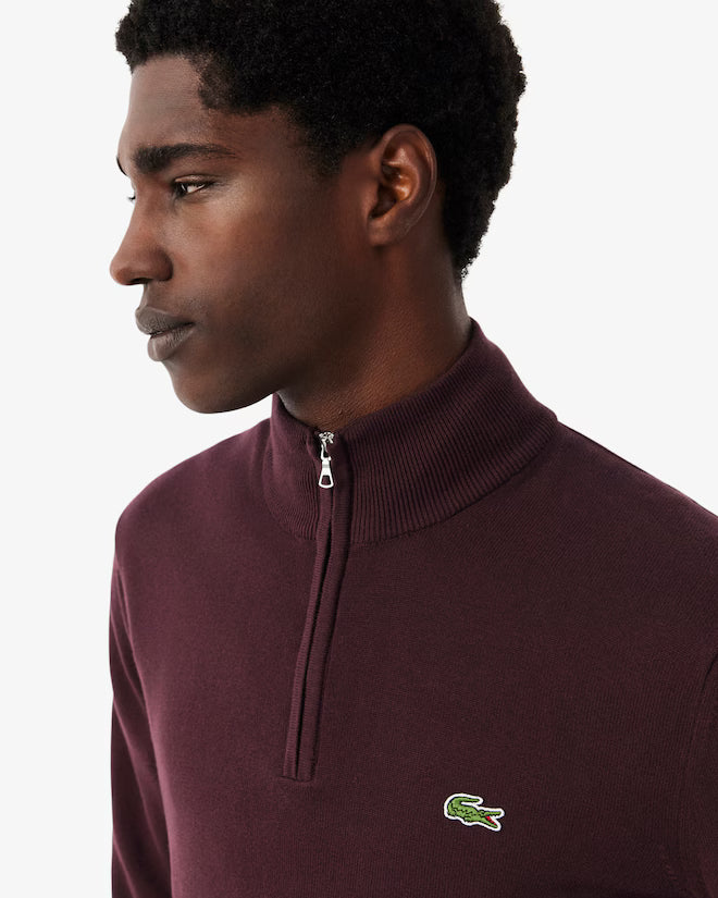 LACOSTE AB153 HALF-ZIP SWEATERS MALE AD OXALIS