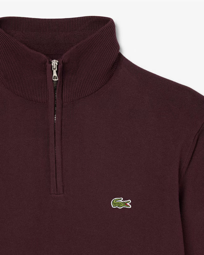 LACOSTE AB153 HALF-ZIP SWEATERS MALE AD OXALIS