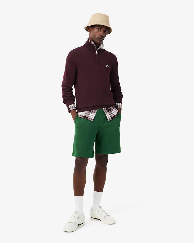 LACOSTE AB153 HALF-ZIP SWEATERS MALE AD OXALIS