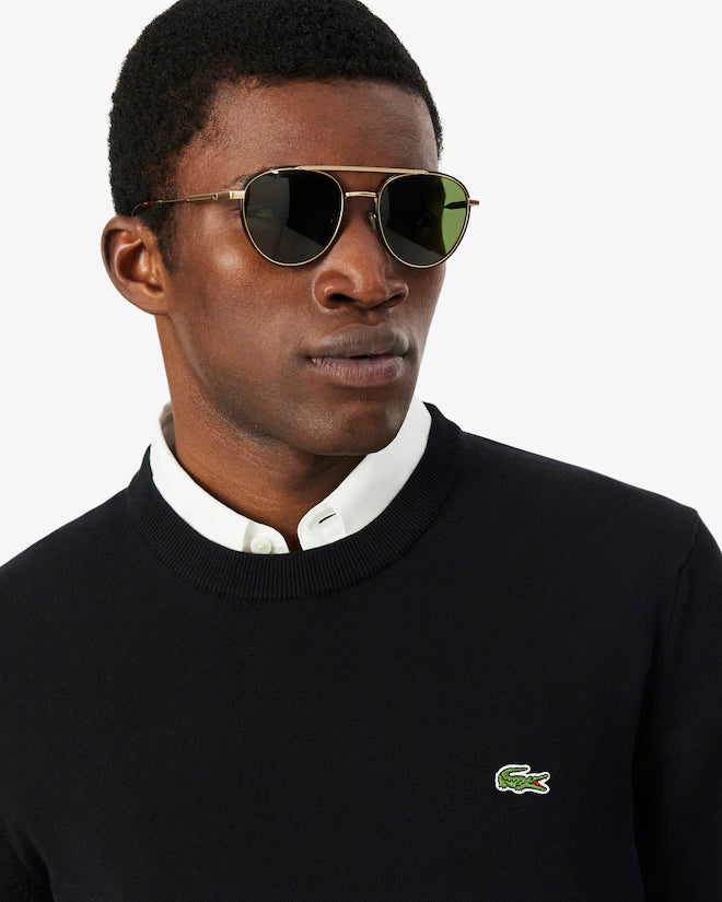 LACOSTE AB148 CREWNECKS SWEATERS MALE NOIR