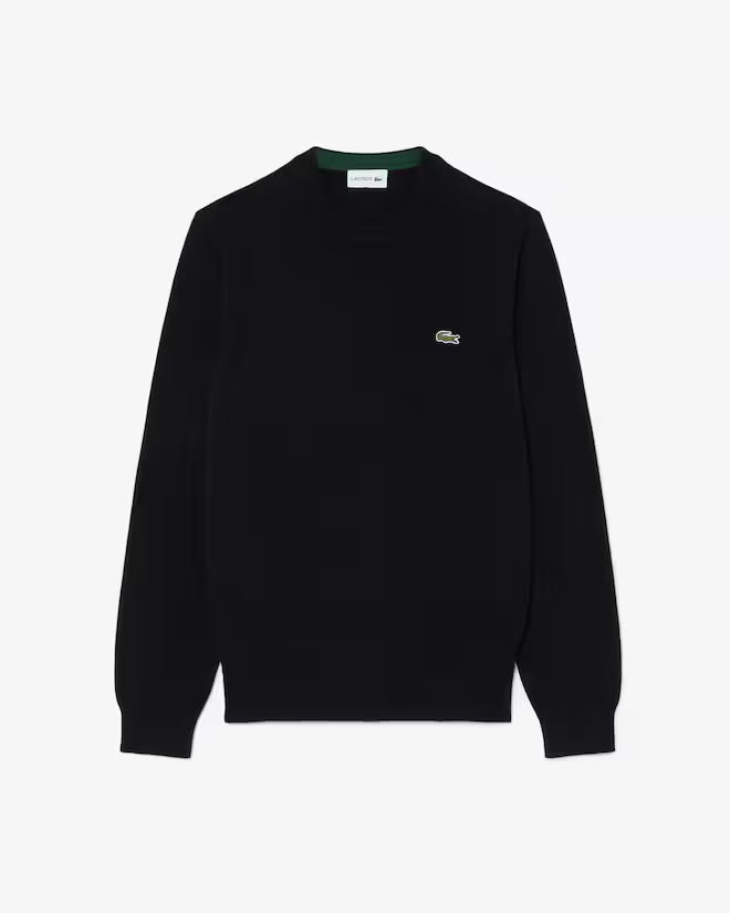 LACOSTE AB148 CREWNECKS SWEATERS MALE NOIR