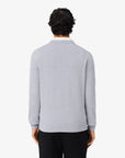 LACOSTE AB148 CREWNECKS SWEATERS MALE ARGENT CHINE