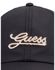 GUESS NYLON BASEBALL HAT BLACK